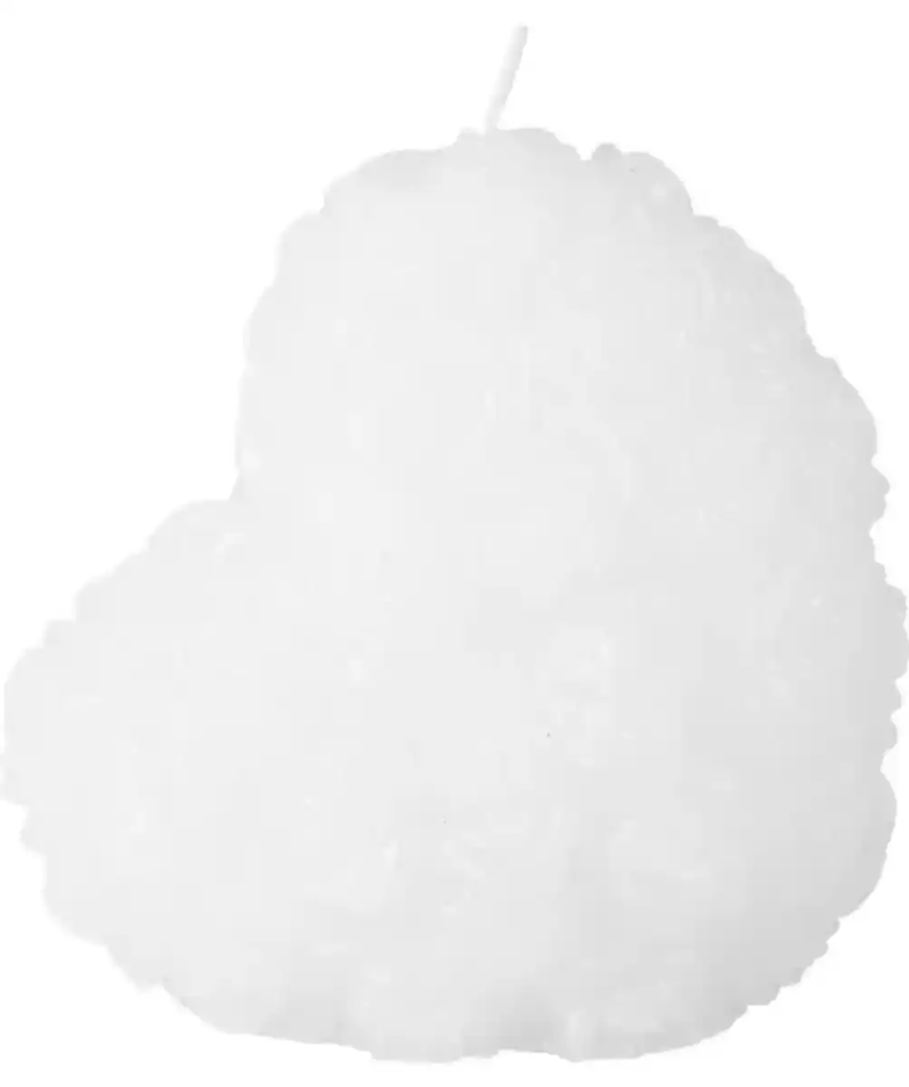Bild 1 von Kerze in Herzform, weiß