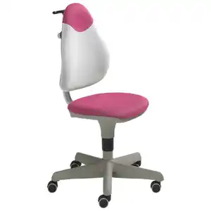 Paidi Jugenddrehstuhl, Rosa, Weiß, Textil, Sternfuß, 63x86-102x53 cm, Stoffauswahl, Typenauswahl, Arbeitszimmer, Bürostühle, Jugend- & Kinderschreibtischstühle