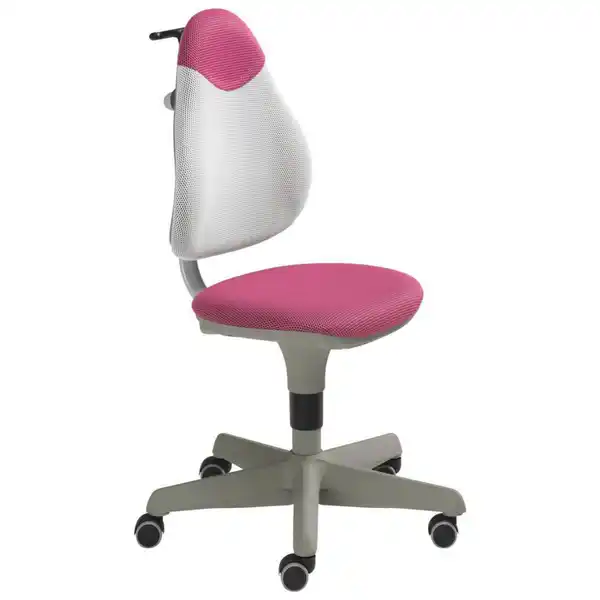 Bild 1 von Paidi Jugenddrehstuhl, Rosa, Weiß, Textil, Sternfuß, 63x86-102x53 cm, Stoffauswahl, Typenauswahl, Arbeitszimmer, Bürostühle, Jugend- & Kinderschreibtischstühle