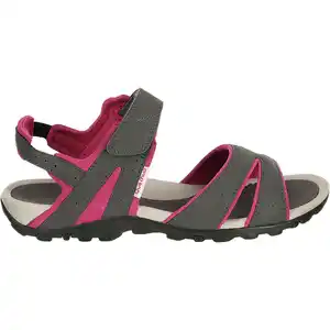 QUECHUA Trekkingsandalen Naturwandern NH100 Damen grau/blau