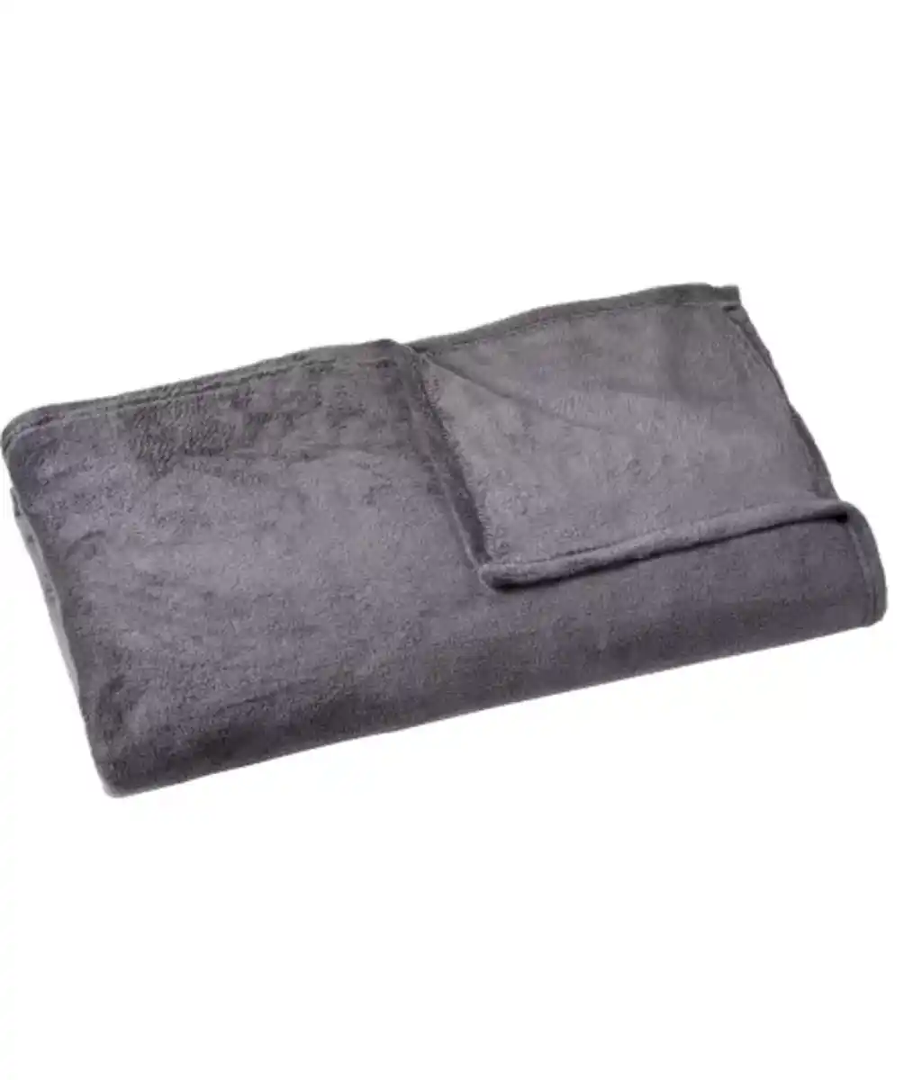 Bild 1 von Fleecedecke in Anthrazit, anthrazit