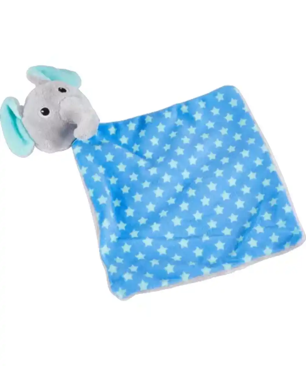 Bild 1 von Schmusetuch mit Rassel, blau