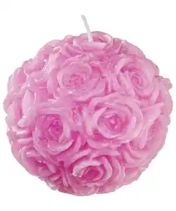 Kugelkerze Frühling, rosa