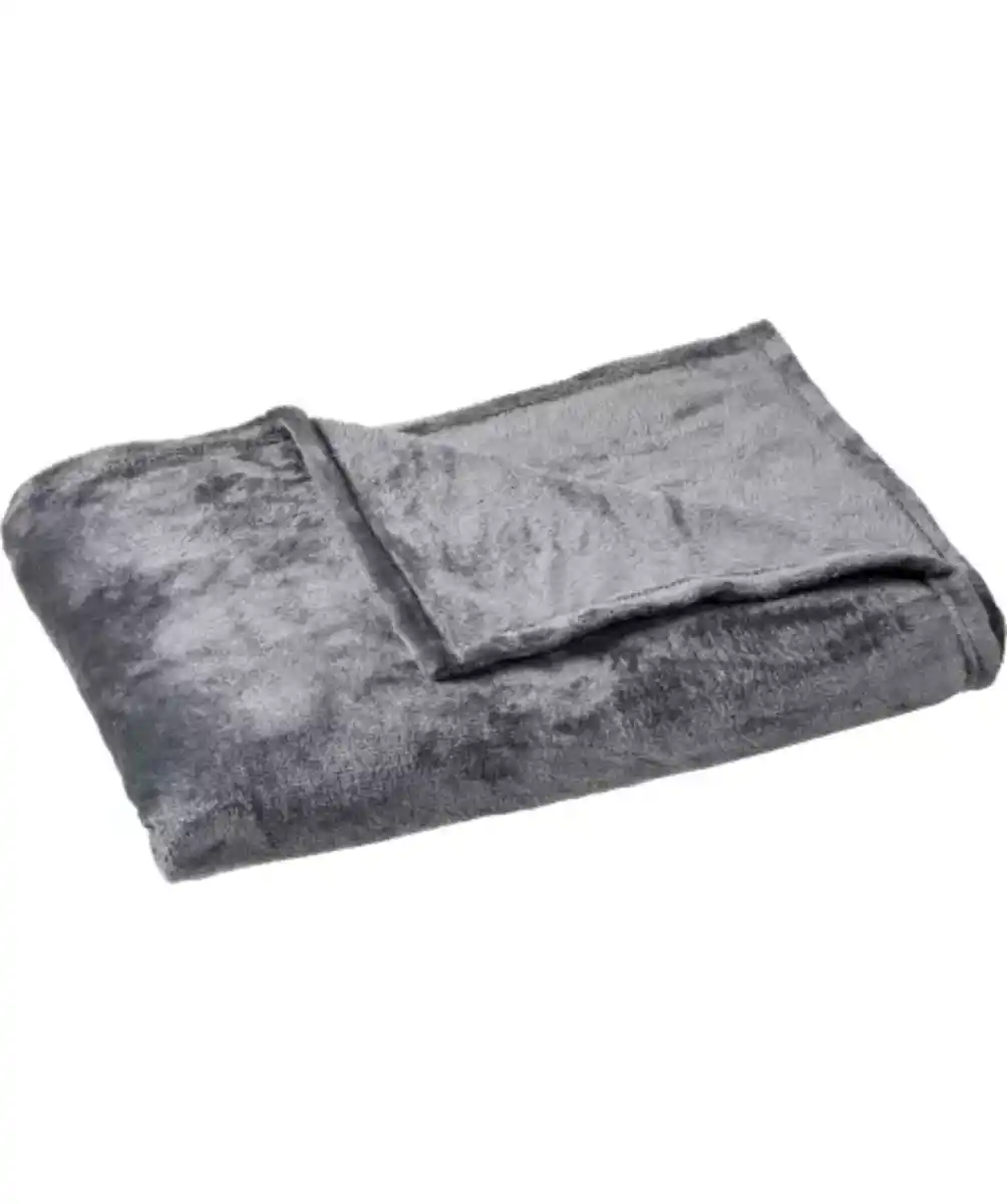 Bild 1 von Flanell-Wohndecke, grau