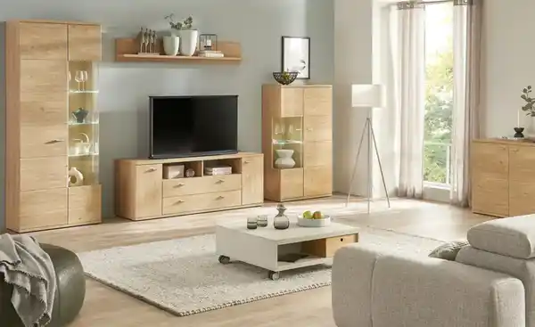 Bild 3 von Primo Wohnwand   Oregon ¦ holzfarben ¦ Maße (cm): B: 320 H: 200 T: 48.0 Wohnwände - Möbel Kraft