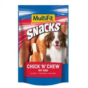 MultiFit Snacks Chick 'n' Chew mit Rind 2x100 g