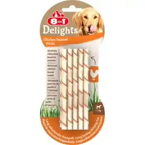 8in1 Delights Twisted Sticks Hähnchen 10 Stück