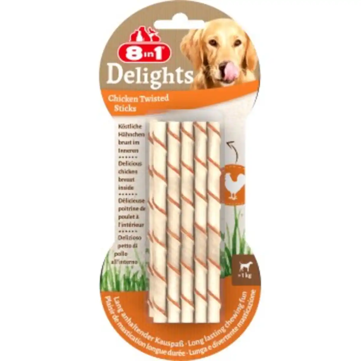 Bild 1 von 8in1 Delights Twisted Sticks Hähnchen 10 Stück