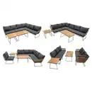 Bild 1 von bellavista® Coffee-Lounge-Set 'Montreux' braun/grau 6-teilig