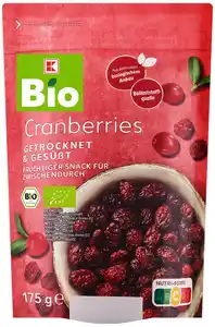 K-BIO Bio-Cranberries, 175-g-Beutel