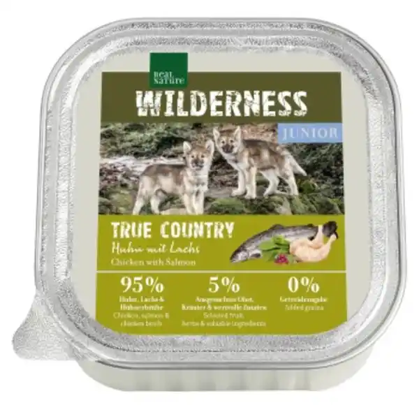Bild 1 von REAL NATURE WILDERNESS True Country Junior Huhn mit Lachs 16x100 g