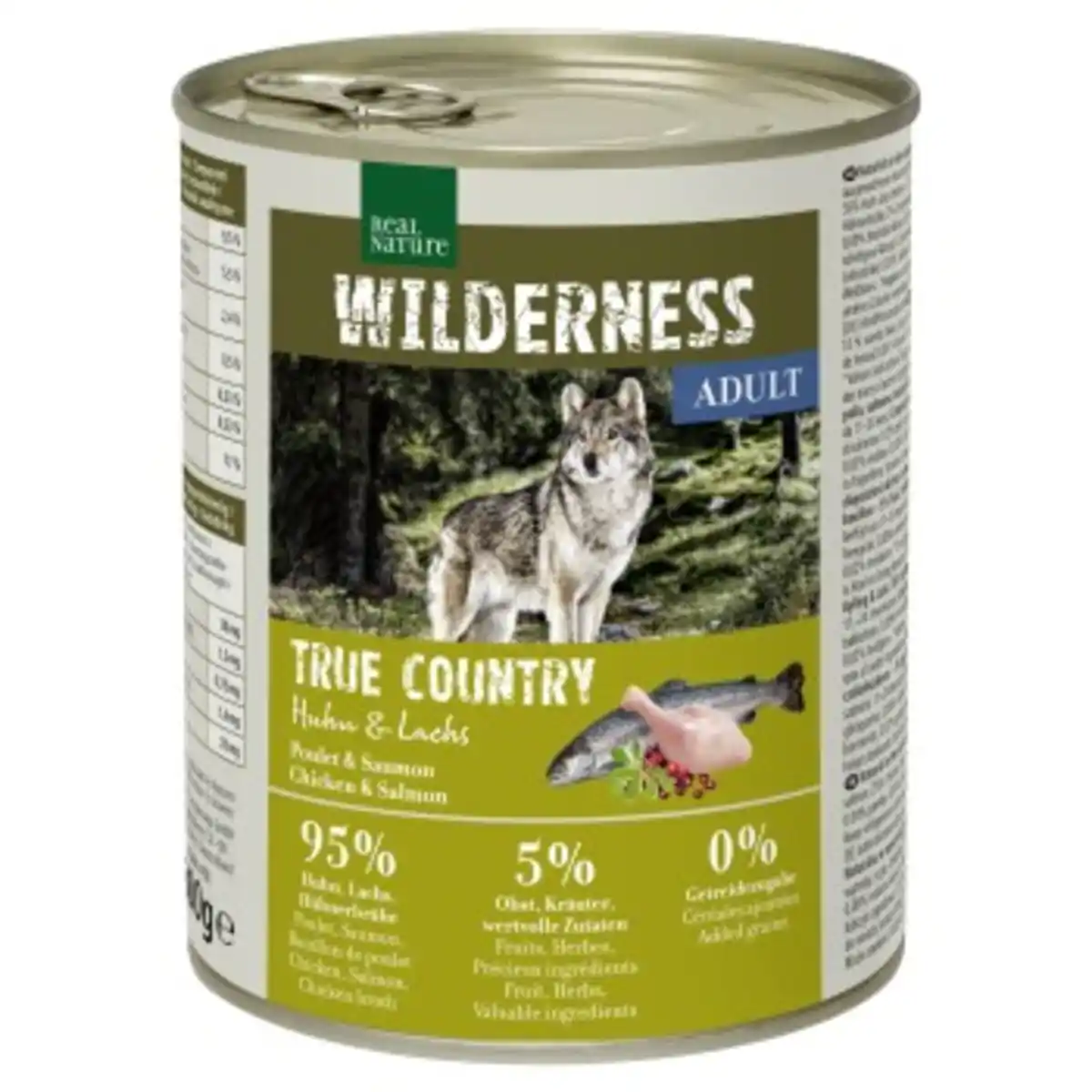 Bild 1 von REAL NATURE WILDERNESS Nassfutter für Hunde Adult True Country, Huhn und Lachs 6x800 g