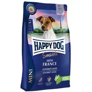 HAPPY DOG Sensible Trockenfutter Hund Adult, Mini France 800 g