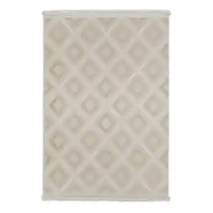 Schöner Wohnen Kollektion In-& Outdoor-Teppich 'Summer' beige Quadrate 80 x 150 cm