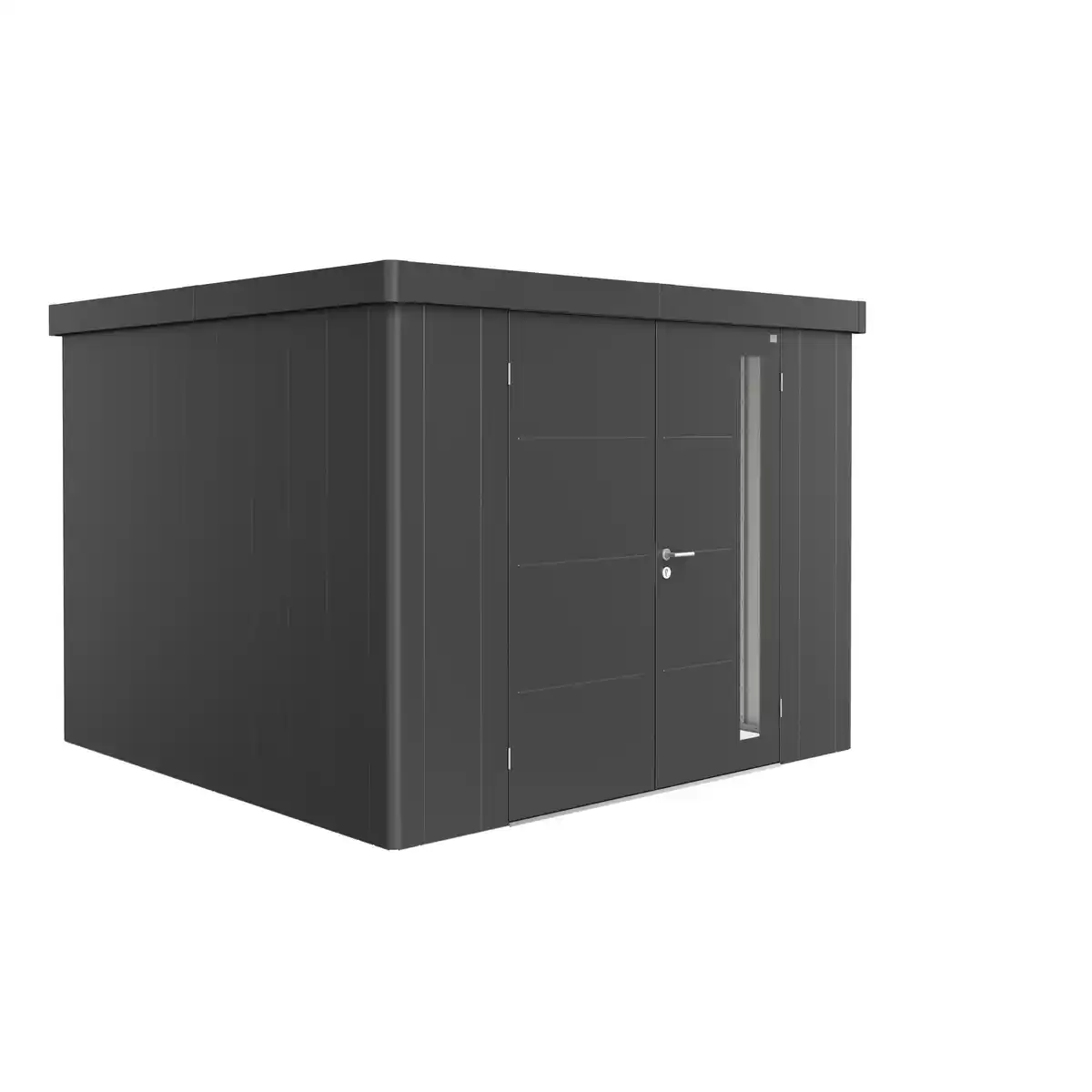 Bild 1 von Biohort Gerätehaus 'Neo 3C' dunkelgrau-metallic 292 x 292 cm mit Doppeltür