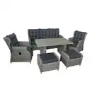 Bild 1 von bellavista® Dining-Lounge-Set 'Canelli' braun/grau 6-teilig