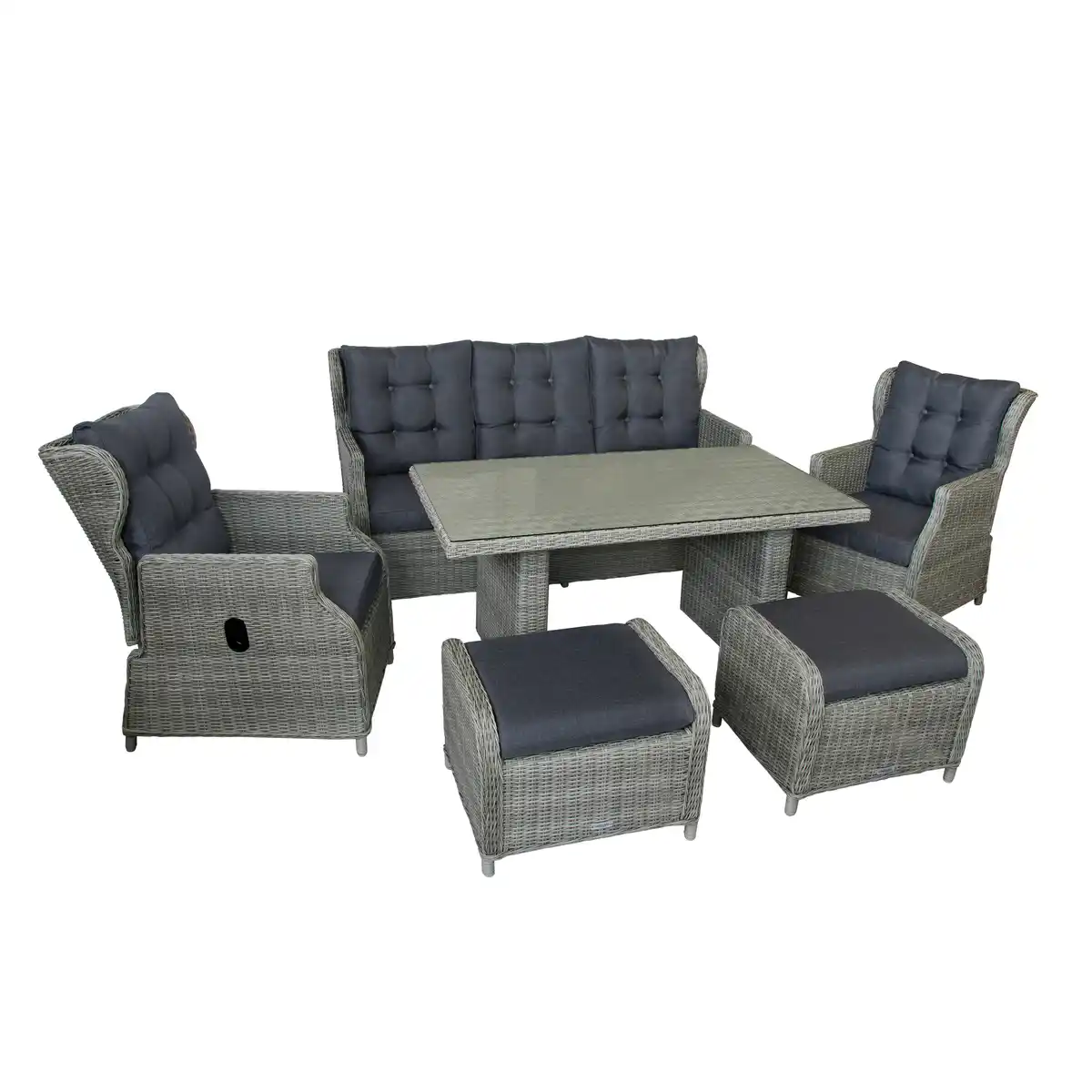 Bild 1 von bellavista® Dining-Lounge-Set 'Canelli' braun/grau 6-teilig