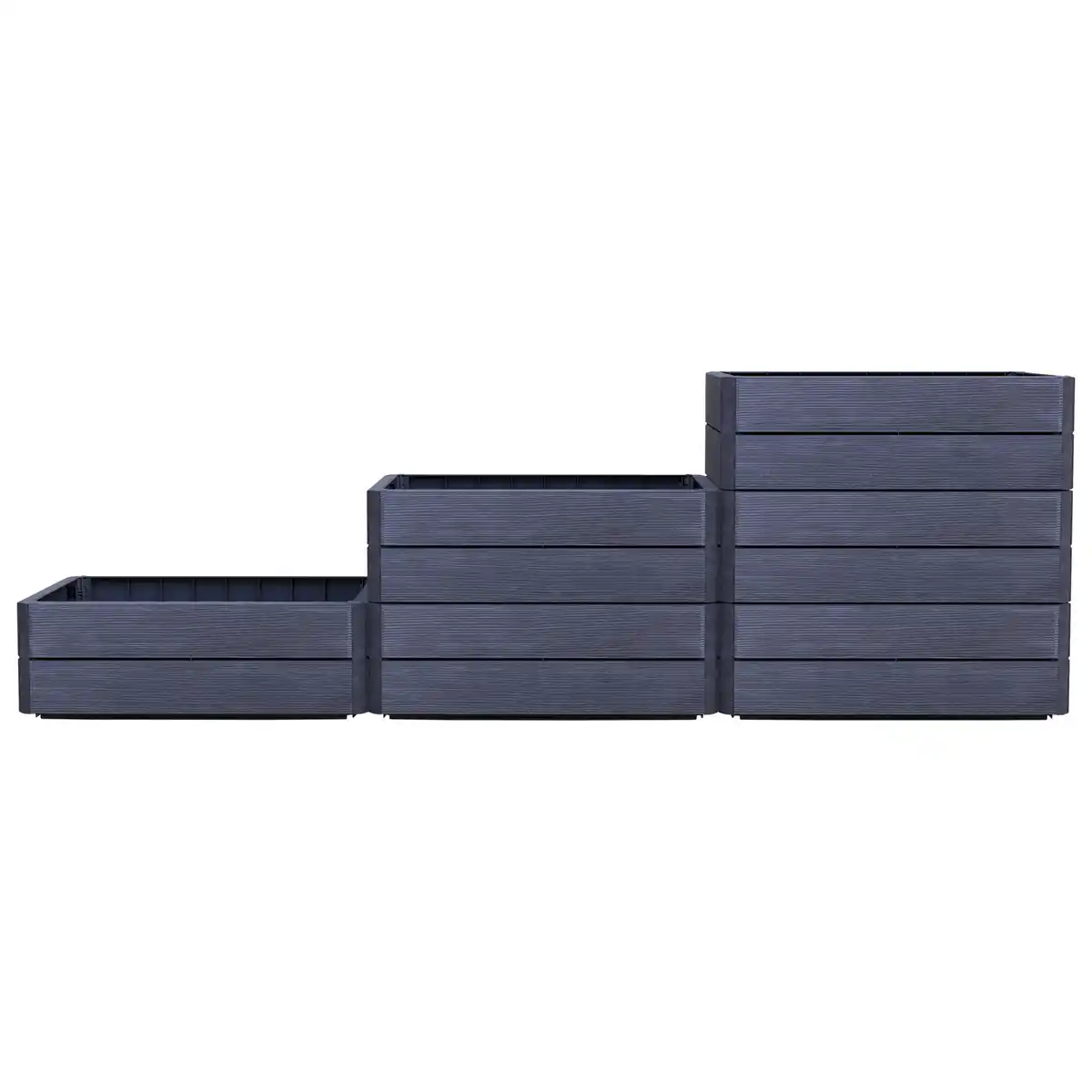 Bild 1 von GARANTIA Hochbeet 'Ergo Vario 2 Wood' anthrazit/braun 120 x 75 x 80 cm