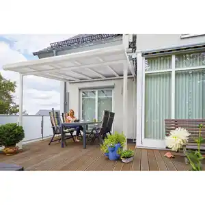 Gutta Terrassenüberdachung/Carport 'Typ A' 306 x 306 cm weiß