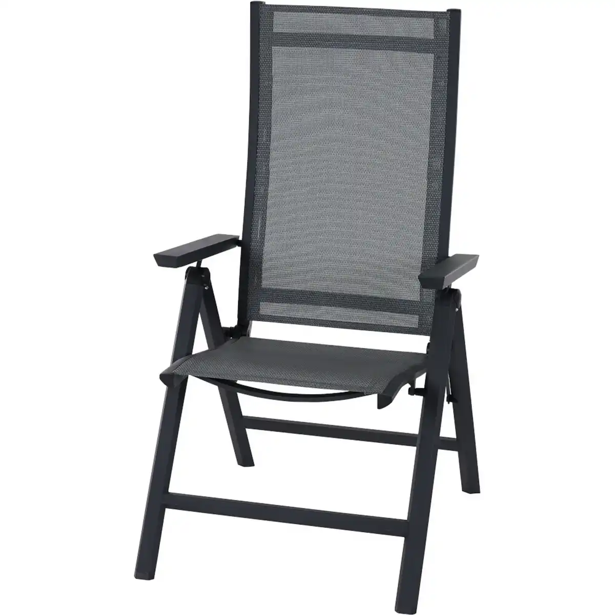 Bild 1 von Siena Garden Klappsessel 'Tauro' anthrazit/matt 47 x 110 x 66 cm