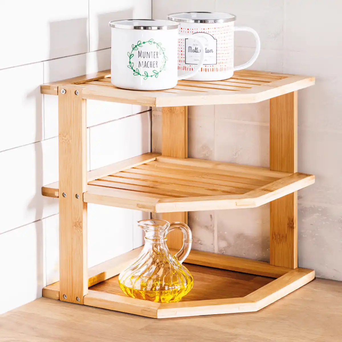 Bild 1 von Casa Royale Bambus-Eck-Küchenregal