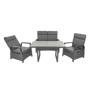bellavista® Dining-Lounge-Set 'Orlando' grau 4-teilig
