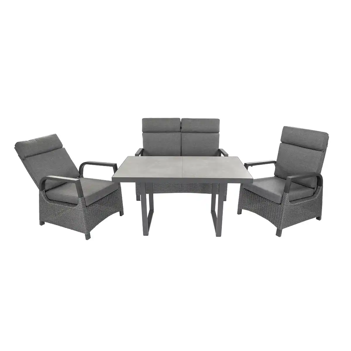 Bild 1 von bellavista® Dining-Lounge-Set 'Orlando' grau 4-teilig