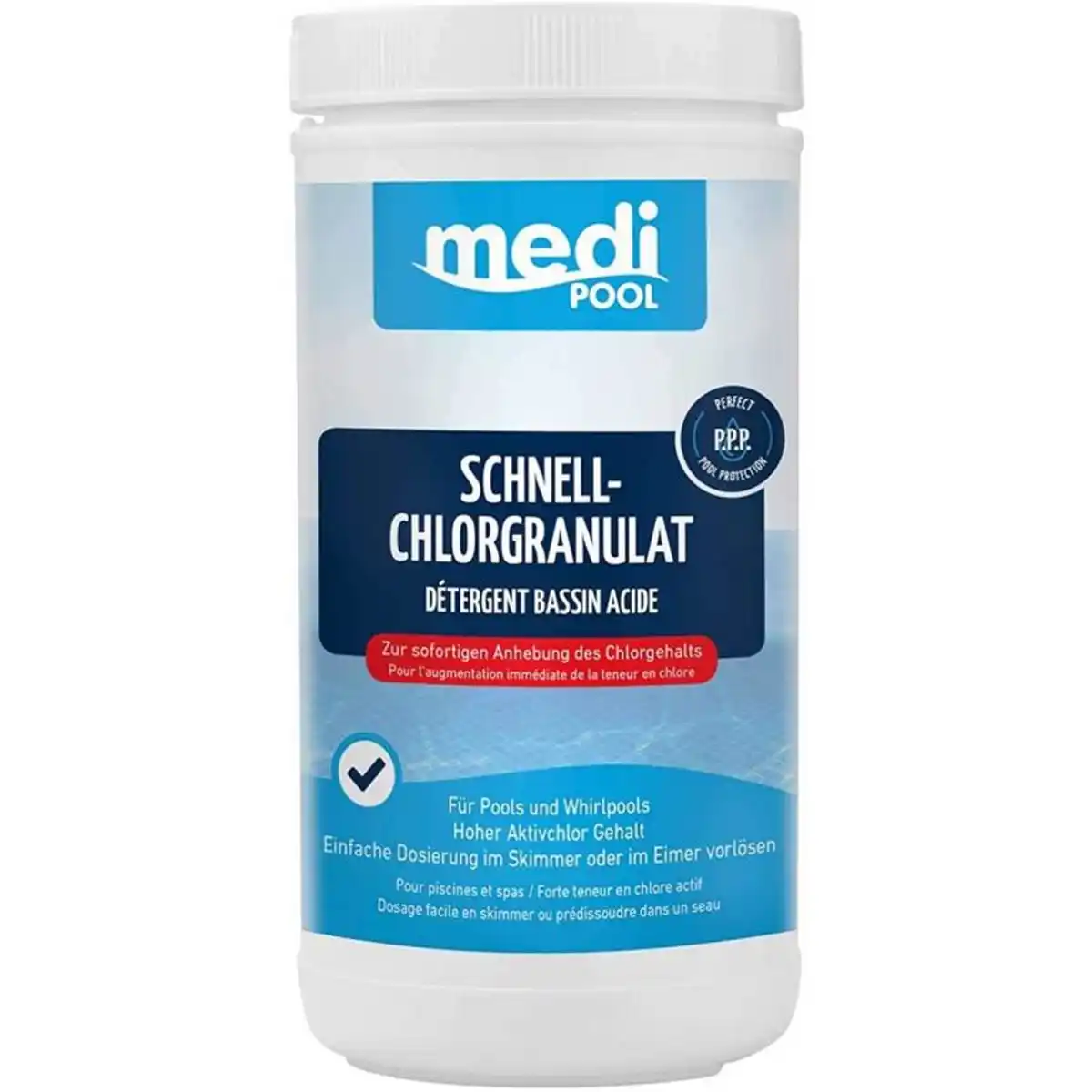 Bild 1 von mediPOOL Schnell-Chlorgranulat 1 kg