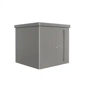 Biohort Gerätehaus 'Neo' quarzgrau-metallic 236 x 236 x 222 cm