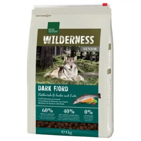 Bild 1 von REAL NATURE WILDERNESS Senior Dark Fjord Rothirsch & Lachs mit Ente 4 kg