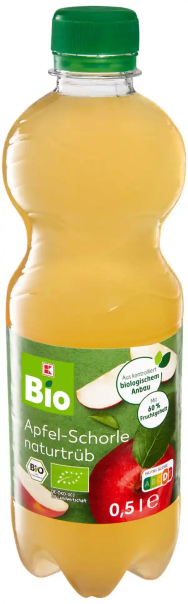 Bild 1 von K-BIO Bio-Apfelschorle, 0,5-l-Fl.