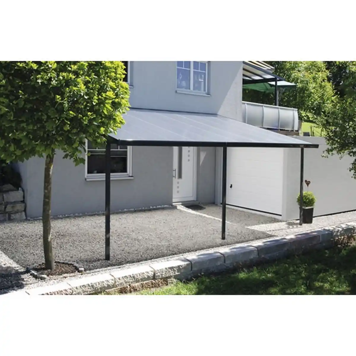 Bild 1 von Gutta Terrassenüberdachung/Carport 'Typ F' 546 x 406 cm anthrazit