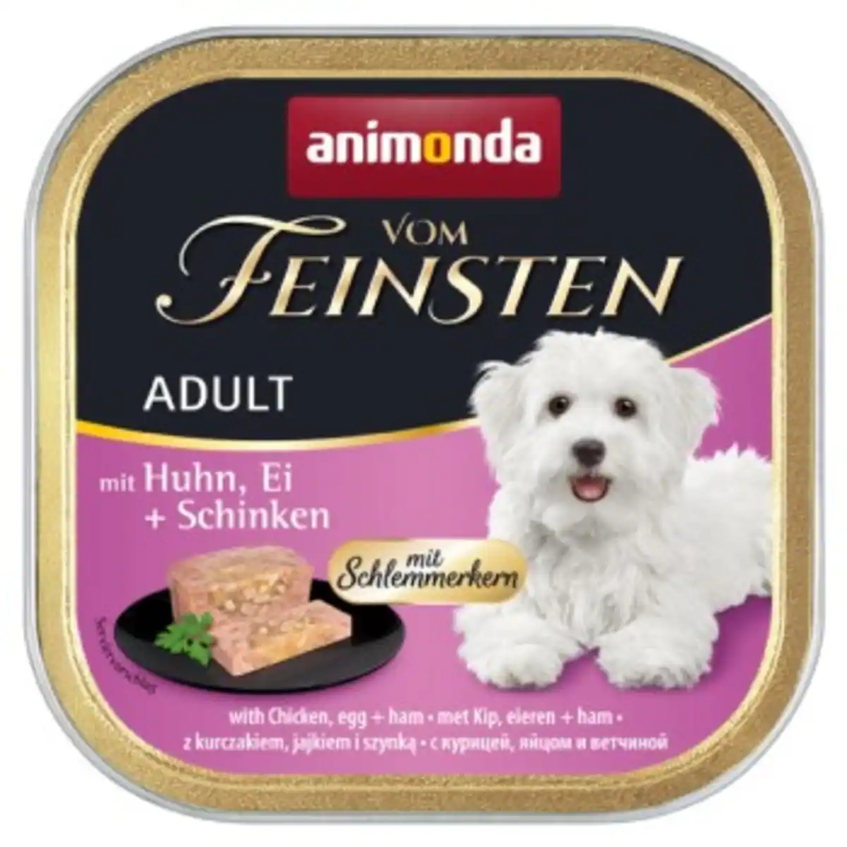Bild 1 von animonda Vom Feinsten Adult 22x150g Huhn, Ei und Schinken mit Schlemmerkern