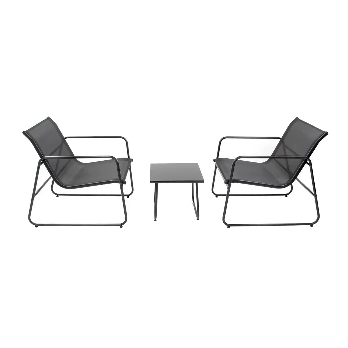 Bild 1 von bellavista® Balkon-Lounge-Set 'Mali' schwarz 3-teilig