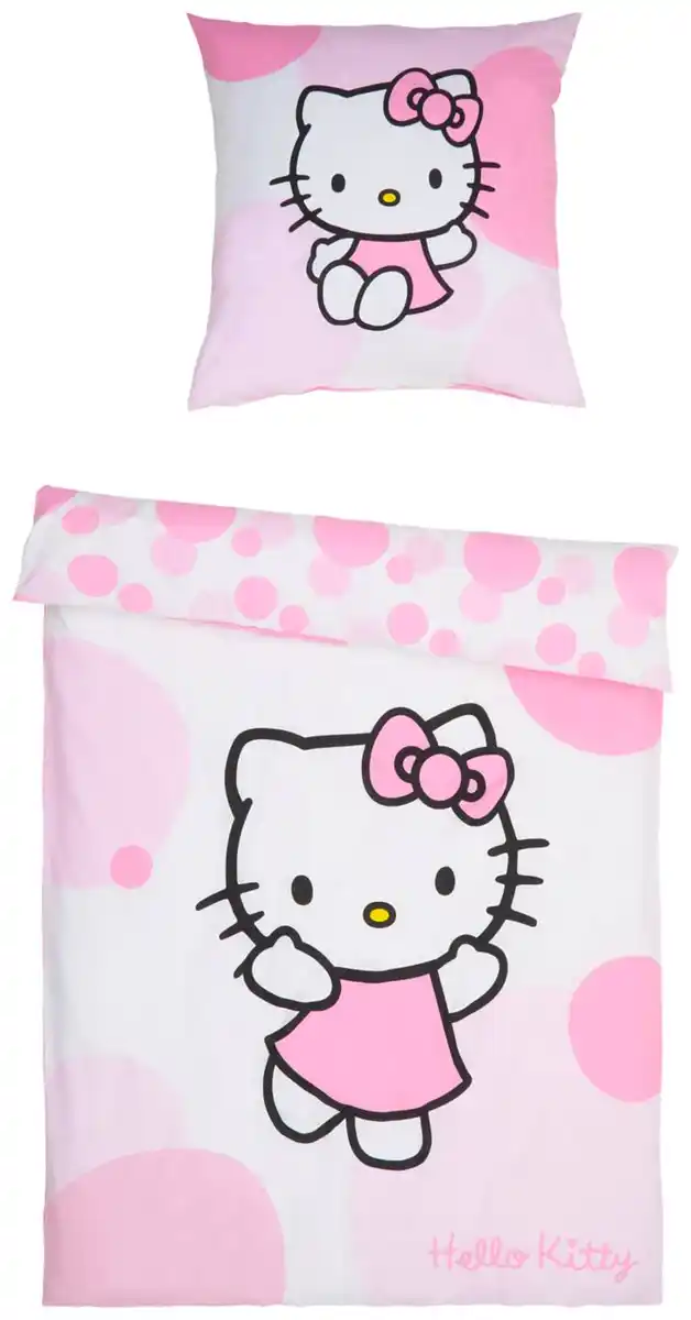 Bild 3 von Wende-Bettwäsche-Set »Hello Kitty«, 2-teilig