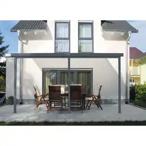 Gutta Terrassenüberdachung 'Typ B' 426 x 306 cm anthrazit