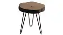 Bild 1 von Beistelltisch Sheesham gebeizt massiv rund 35 x 35 x 46 cm - SKIVA