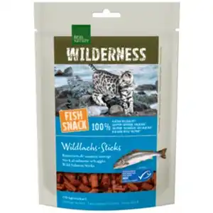 REAL NATURE WILDERNESS Fish Snack Wildlachs-Sticks, 35 g
