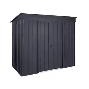 Globel Metallgerätehaus 'Skillion S84' anthrazit 234 x 113 cm