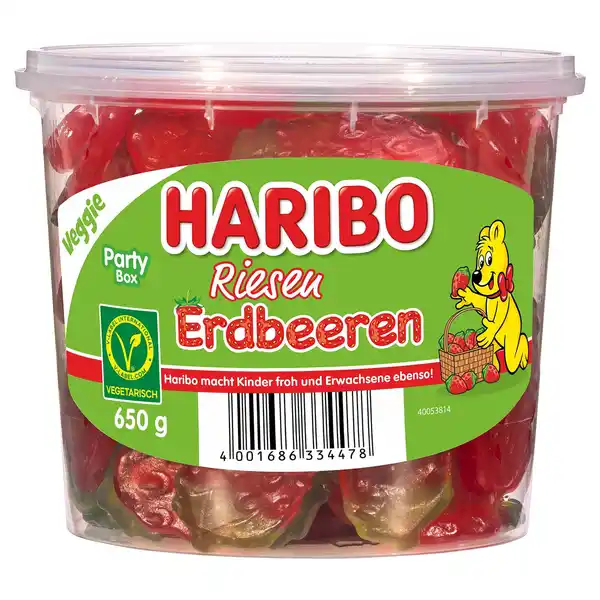Bild 1 von HARIBO, Riesen Erdbeere 650g