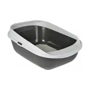 AniOne Katzentoilette High Rim M dunkelgrau