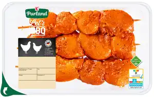 K-PURLAND Hähnchen-Medaillonspieße in Paprikamarinade, 500-g-Packg.