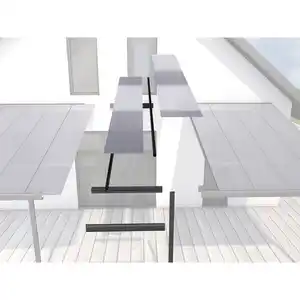 Gutta Erweiterungsmodul für Terrassenüberdachung 'Typ A, B und C' 120 x 306 cm anthrazit