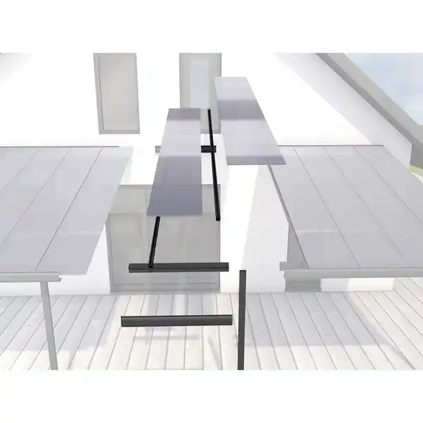 Bild 1 von Gutta Erweiterungsmodul für Terrassenüberdachung 'Typ A, B und C' 120 x 306 cm anthrazit
