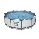 Bild 1 von Bestway Aufstellpool 'Steel Pro Max™' grau/weiß Ø 366 x 100 cm, Komplett-Set