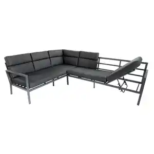 bellavista® Ecklounge 'Sorrent' anthrazit 5-teilig