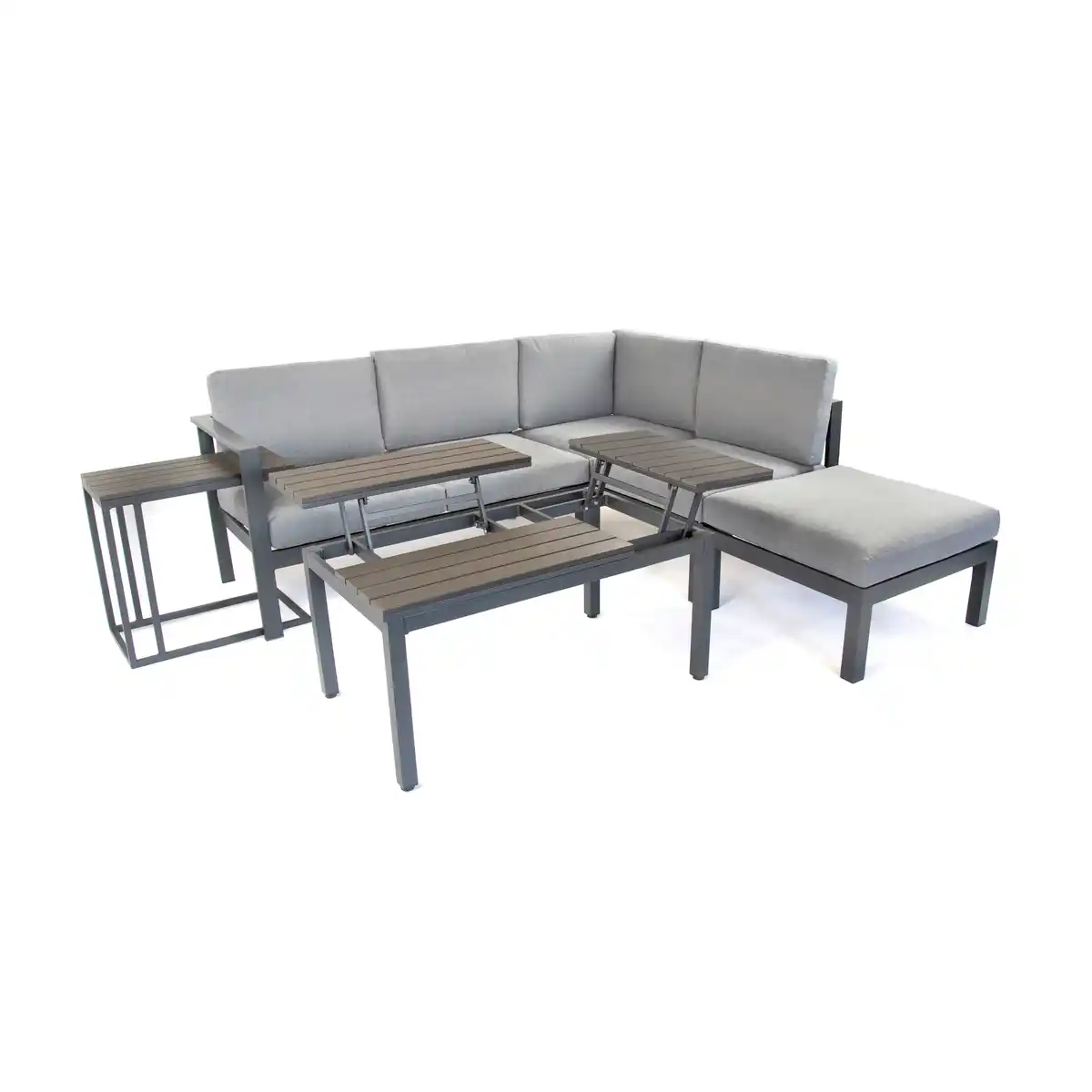Bild 1 von bellavista® Ecklounge-Set 'Braga' anthrazit/grau 5-teilig