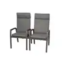 Bild 1 von bellavista® Gartensessel 'Ontario' 2er-Set anthrazit 58 x 113 x 63 cm