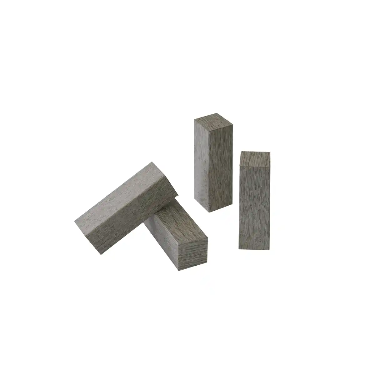 Bild 1 von Kosche Eckholz 'Veroni' grau 19 x 19 x 60 mm, 4 Stück