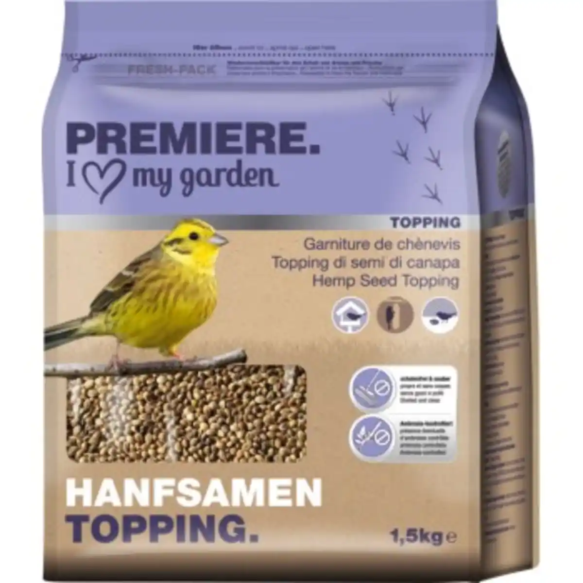 Bild 1 von PREMIERE Hanfsamen Topping 1,5kg